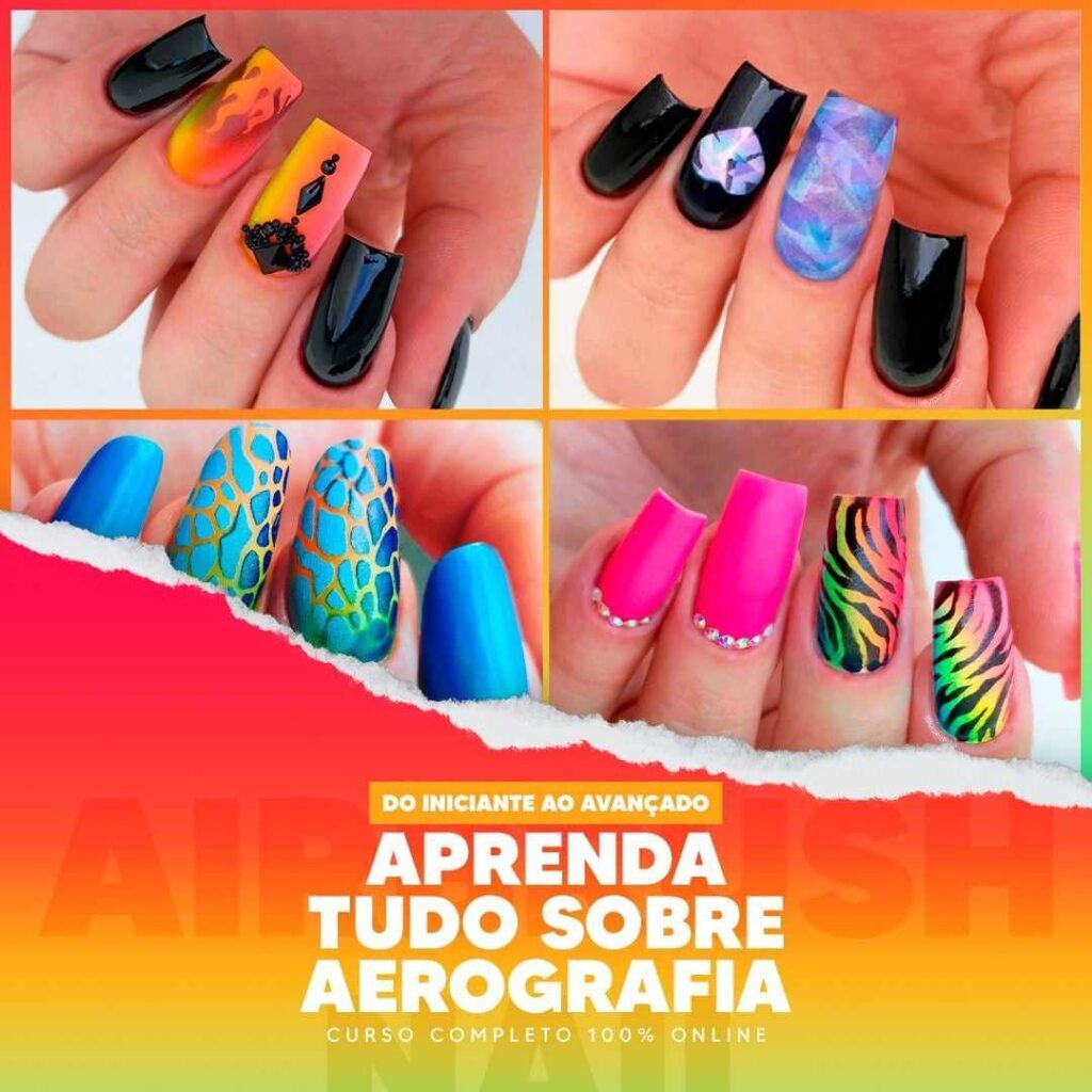 Aerografia Em Unhas Veio Para Ficar