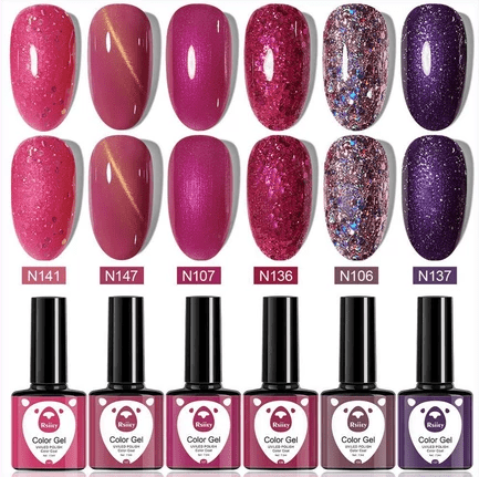 Esmalte Em Gel De 6 Cores