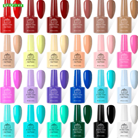 Kit 10 Esmalte De Unhas Em Gel Lirió Profissional