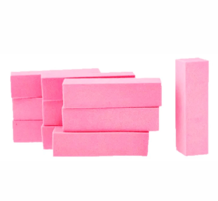Lixa em Bloco Polir P/unhas Rosa